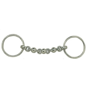 MORS ANNEAUX À BOULES EN INOX 12,5 cm