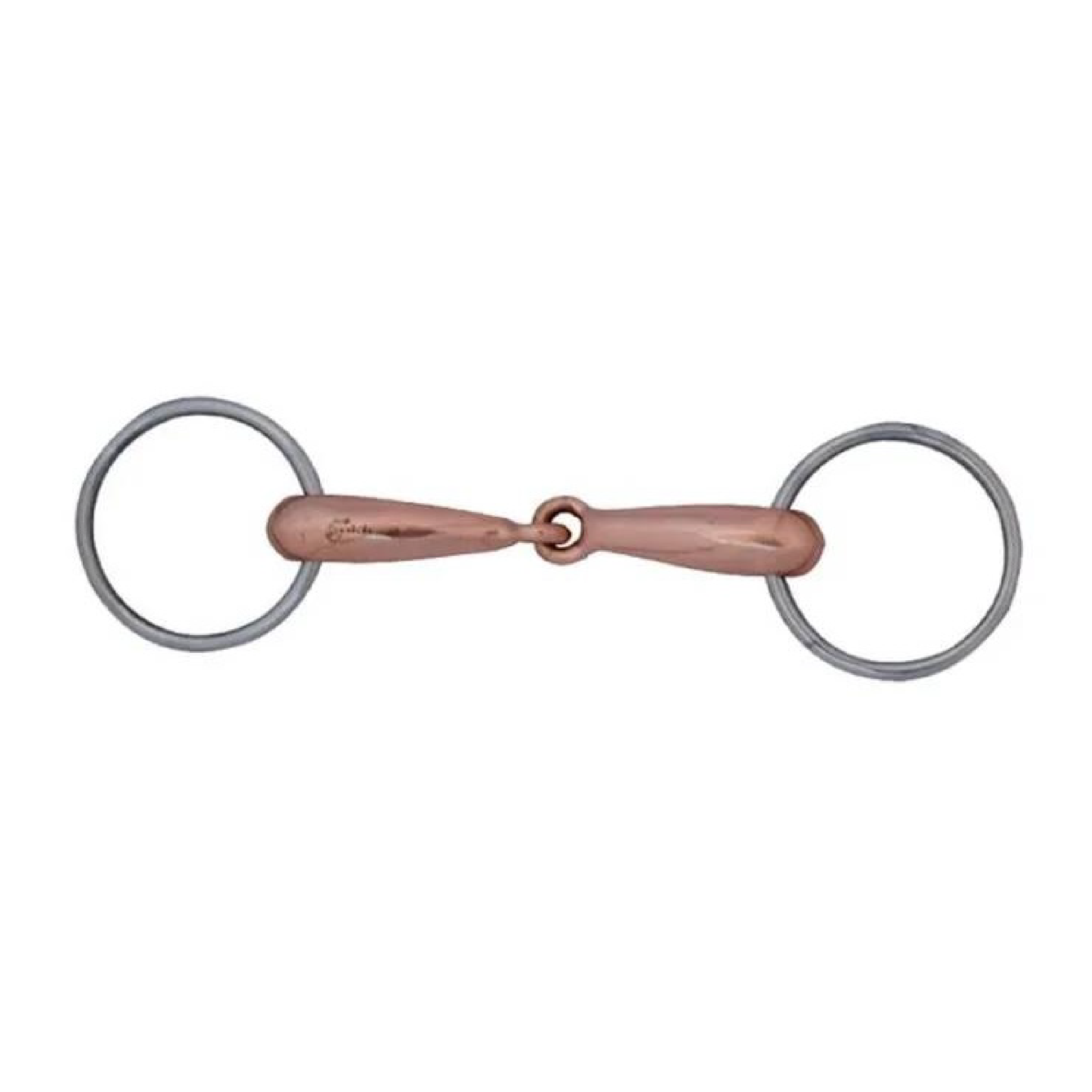 Lot de 3 embouts Western Horse Bt bleu fer doux rouleau cuivre bouche