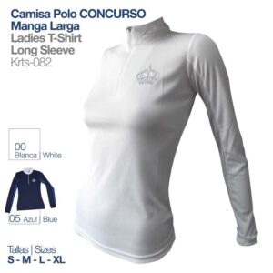 Chemise Polo De Concours À Manches Longues