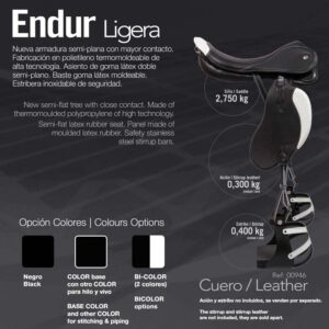 Selle Zaldi Raid Endur Légère En Cuir